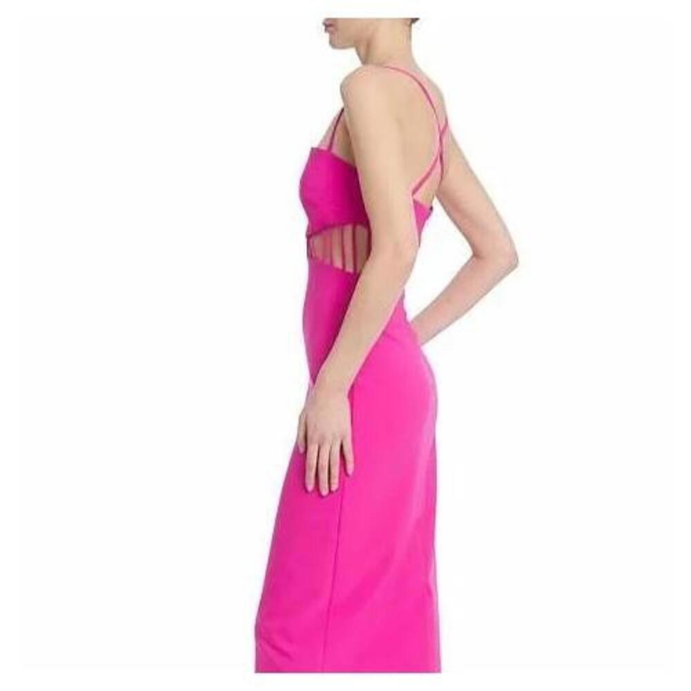 Badgley Mischka Strappy Cage Waist Dress - Picture 3 of 4